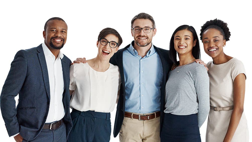A team of employees